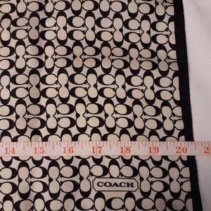 Coach silk scarf